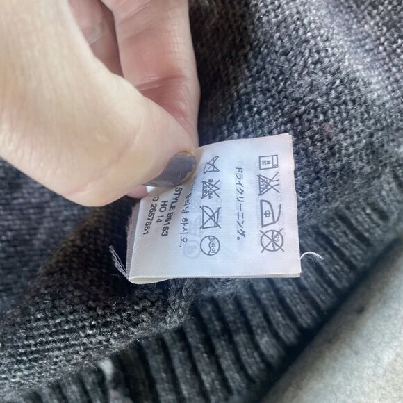 J. Crew Sweater Women's XL Gray Fair Isle Nordic Aztec Wool Mohair Crew Neck - Picture 8 of 8